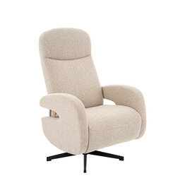 Damn LABEL51 Fauteuil Esjberg - Naturel - Royal Boucle - Manueel Verstelbaar