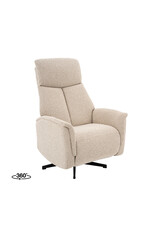 Damn LABEL51 Fauteuil Helsinki - Naturel - Royal Boucle - Manueel Verstelbaar