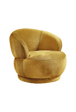 Damn LABEL51 Fauteuil Lobby - Oker - Fluweel - 1-Zits