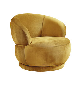 Damn LABEL51 Fauteuil Lobby - Oker - Fluweel - 1-Zits