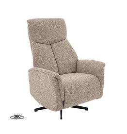 Damn LABEL51 Fauteuil Aarhus - Mushroom - Royal Boucle - 2-Motorig