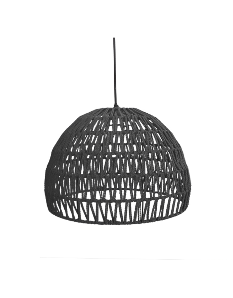 Damn LABEL51 Hanglamp Rope - Zwart - Katoen - M