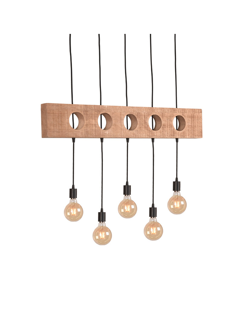 Damn LABEL51 Hanglamp Timber - Zwart - Metaal - SALE