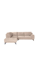 Damn LABEL51 Hoekbank Santino - Clay - Elite - Links Voorstaand