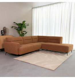 Damn LABEL51 Hoekbank Bolzano - Coral - Royal Boucle - Rechts Voorstaand