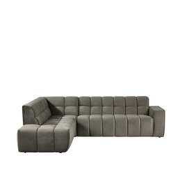 Damn LABEL51 Hoekbank Valentino - Taupe - Cosmo - Links Voorstaand