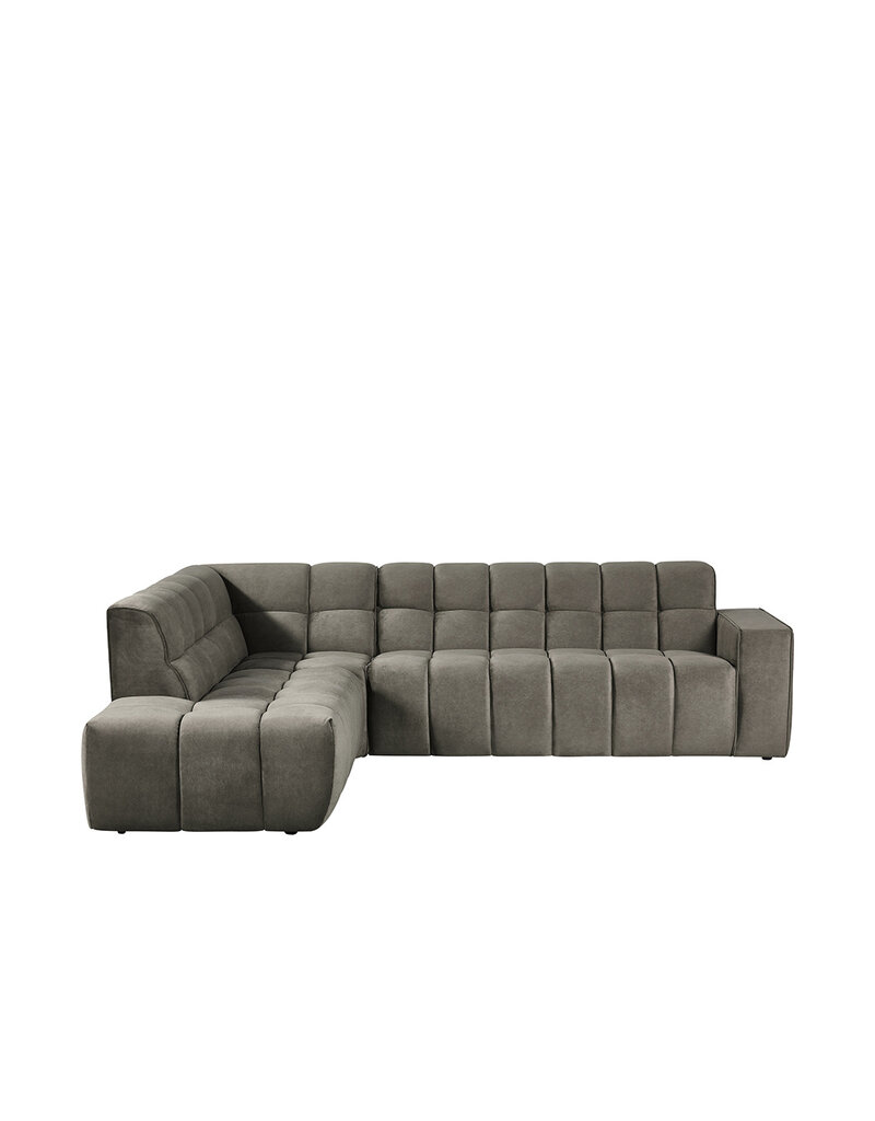 Damn LABEL51 Hoekbank Valentino - Taupe - Cosmo - Links Voorstaand