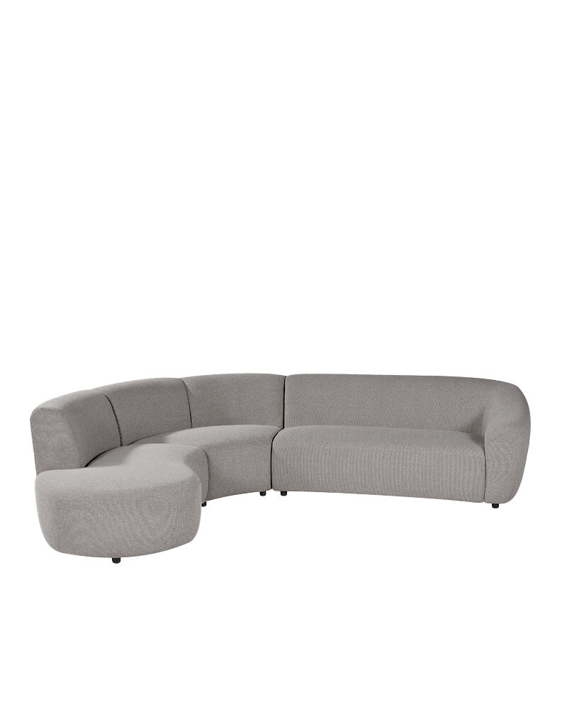 Damn LABEL51 Hoekbank Florence - Mushroom - Royal Boucle - Links Voorstaand