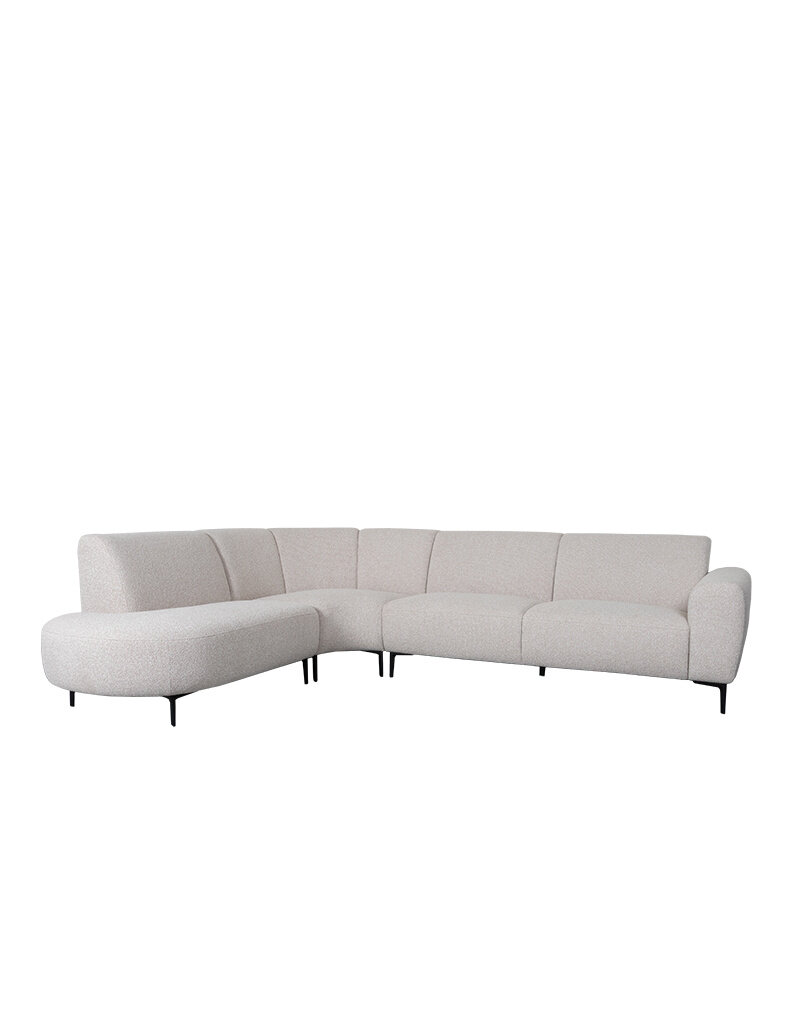 Damn LABEL51 Hoekbank Mauro - Naturel - Royal Boucle - Links Voorstaand