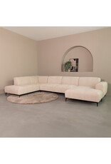 Damn LABEL51 Hoekbank Merido - Naturel - Raven - Links Voorstaand