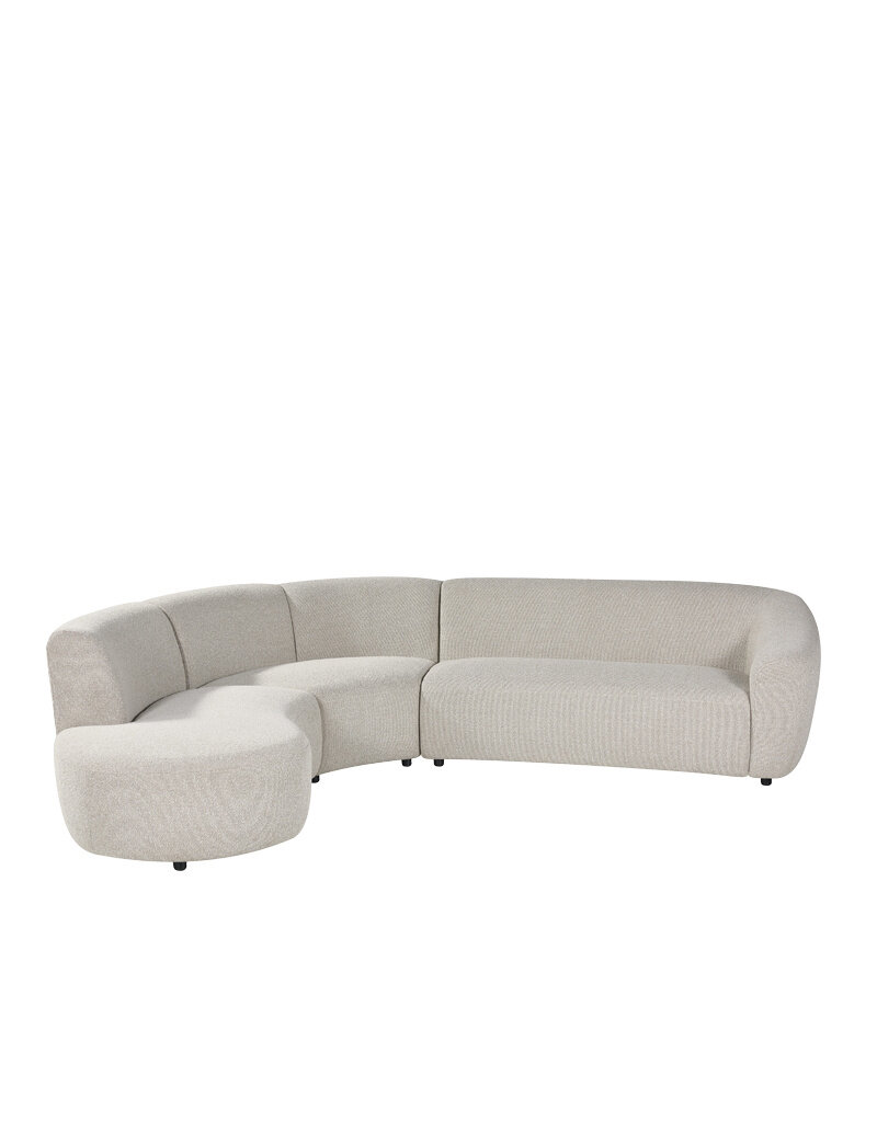 Damn LABEL51 Hoekbank Florence - Naturel - Royal Boucle - Links Voorstaand