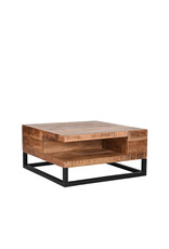 Damn LABEL51 Salontafel Cube - Rough - Mangohout - 80 cm