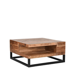 Damn LABEL51 Salontafel Cube - Rough - Mangohout - 80 cm