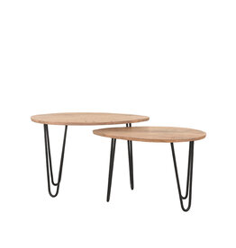 Damn LABEL51 Salontafel Frisk - Rough - Mangohout - 68 cm