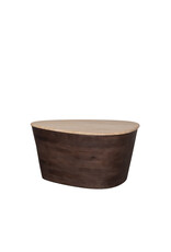 Damn LABEL51 Salontafel Ravi - Espresso - Travertin - 70 cm