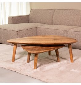 Damn LABEL51 Salontafel Gregg - Naturel - Mangohout - 110 cm