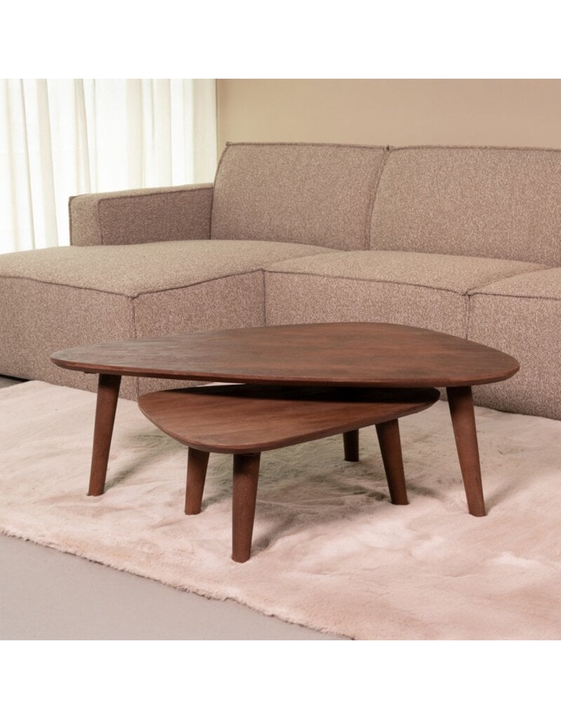 Damn LABEL51 Salontafel Gregg - Espresso - Mangohout - 110 cm