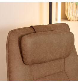 Damn LABEL51 Sierkussen Hoofdkussen - Cognac - Micro Suede - One Size