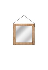 Damn LABEL51 Spiegel - Naturel - Mangohout - 60x60 cm