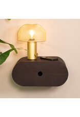 Damn LABEL51 Wanddecoratie Rise - Espresso - Mangohout - 45 cm