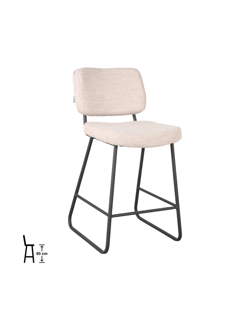 Damn LABEL51 Barkruk Noah - Naturel - Boucle - Laag