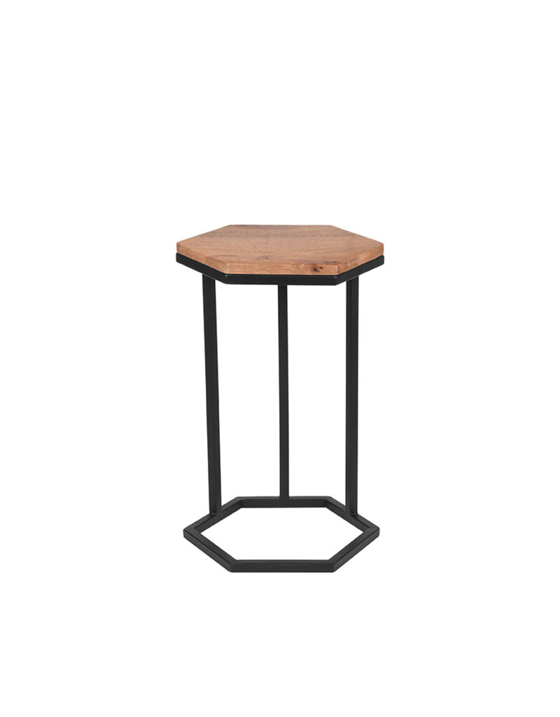 Damn LABEL51 Bijzettafel Slide - Rough - Mangohout - One Size