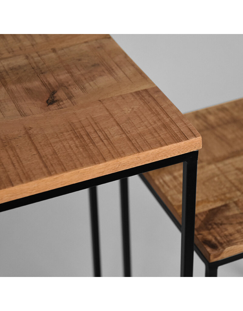 Damn LABEL51 Bijzettafel Vintage - Rough - Mangohout - One Size