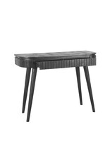 Damn LABEL51 Bureau Nils - Zwart - Mangohout - 100 cm