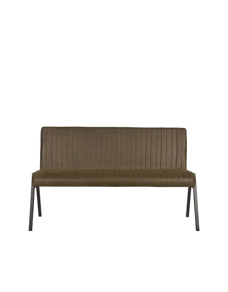Damn LABEL51 Eetkamerbank Matz - Army - Microvezel - 145 cm