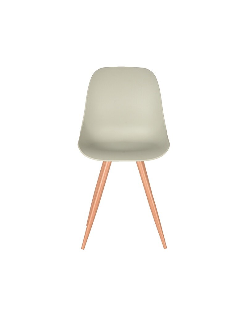 Damn LABEL51 Eetkamerstoel Rimini - Breeze - PP - Naturel Houtlook Frame