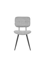 Damn LABEL51 Eetkamerstoel Lux - Zinc - Weave - Zwart Metalen Frame