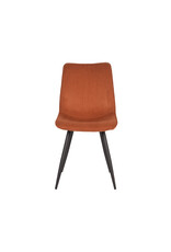 Damn LABEL51 Eetkamerstoel Jort - Rust - Ribcord - Zwart Metalen Frame