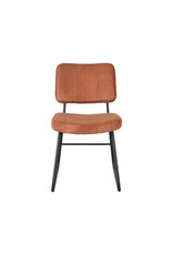 Damn LABEL51 Eetkamerstoel Noah - Rust - Ribcord - Zwart Metalen Frame