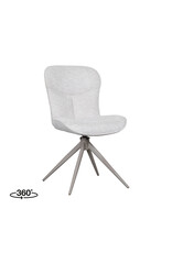 Damn LABEL51 Eetkamerstoel Thorben - Naturel - Canyon - Taupe Metalen Frame