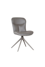 Damn LABEL51 Eetkamerstoel Thorben - Forest - Microvezel - Taupe Metalen Frame