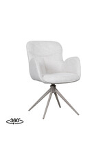 Damn LABEL51 Eetkamerstoel Lasse - Naturel - Canyon - Taupe Metalen Frame