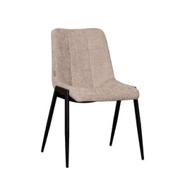 Damn LABEL51 Eetkamerstoel Noor - Clay - Elite - Zwart Metalen Frame