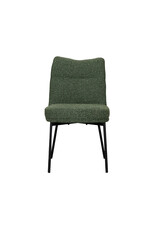 Damn LABEL51 Eetkamerstoel Lennon - Forest - Royal Boucle - Zwart Metalen Frame