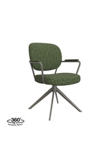 Damn LABEL51 Eetkamerstoel Basel - Forest - Royal Boucle - Forest Metalen Frame