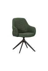 Damn LABEL51 Eetkamerstoel Bern - Forest - Royal Boucle - Forest Metalen Frame