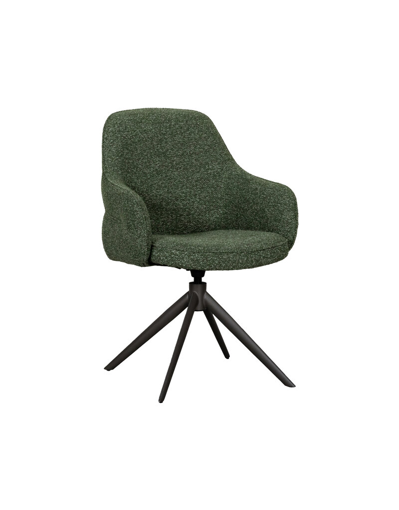 Damn LABEL51 Eetkamerstoel Bern - Forest - Royal Boucle - Forest Metalen Frame