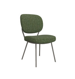 Damn LABEL51 Eetkamerstoel Singapore - Forest - Royal Boucle - Forest Metalen Frame