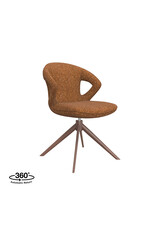 Damn LABEL51 Eetkamerstoel Zurich - Coral - Royal Boucle - Coral Metalen Frame