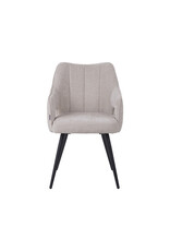 Damn LABEL51 Eetkamerstoel Stan - Naturel - Elite - Zwart Metalen Frame