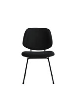 Damn LABEL51 Eetkamerstoel Bello - Zwart - Fluweel - Zwart Metalen Frame