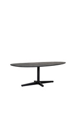 Damn LABEL51 Eetkamertafel Rosie - Zwart - Mangohout - 220 cm