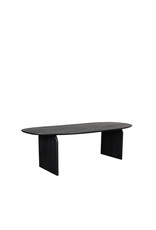 Damn LABEL51 Eetkamertafel Cooper - Zwart - Mangohout - 250 cm