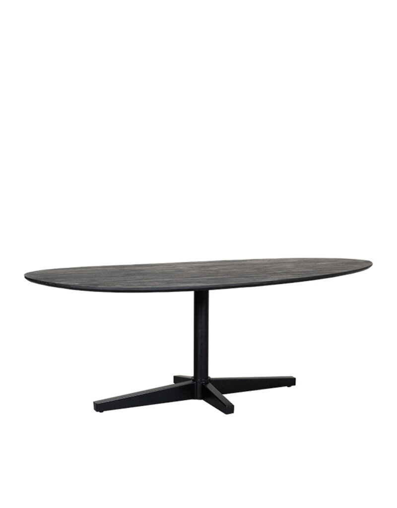 Damn LABEL51 Eetkamertafel Rosie - Zwart - Mangohout - 260cm