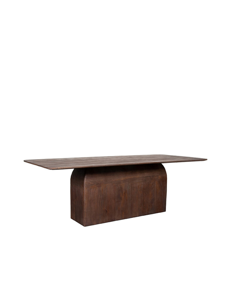 Damn LABEL51 Eetkamertafel Owen - Espresso - Mangohout - 220 cm