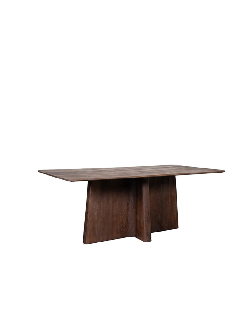 Damn LABEL51 Eetkamertafel Scott - Espresso - Mangohout - 200 cm